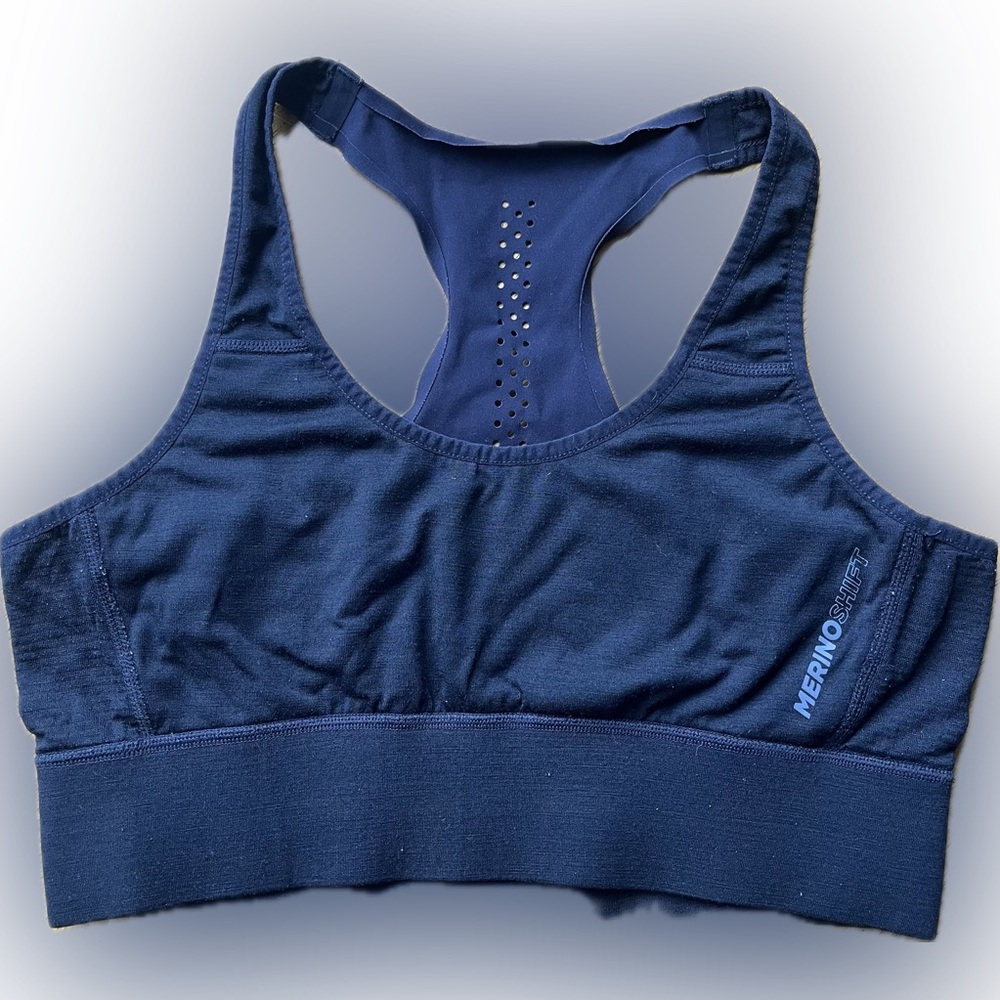 Mons Royals Merino Wool Medium Shift Stratos Sports Bra